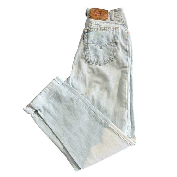 Levi’s VTG 80s Mom Button Fly Jeans Light Wash Tapered USA Women Size XS… - Picture 1 of 15